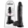 King Cock 10 herés dildó (25 cm, fekete)