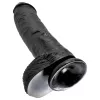 King Cock 10 herés dildó (25 cm, fekete)