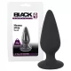 Black Velvets Heavy - 40g-os anál plug (fekete)
