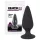 Black Velvets Heavy - 75g-os anál plug (fekete)