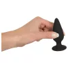 Black Velvets Heavy - 75g-os anál plug (fekete)
