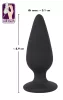 Black Velvets Heavy - 75g-os anál plug (fekete)