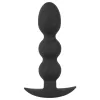 Black Velvets Heavy - 145g-os gömbös anál plug (fekete)