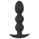Black Velvet Heavy - 145g-os gömbös anál plug (fekete)