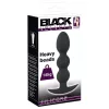 Black Velvets Heavy - 145g-os gömbös anál plug (fekete)