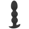 Black Velvets Heavy - 145g-os gömbös anál plug (fekete)