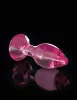 Icicles No. 79 - kúpos üveg anál plug (pink)