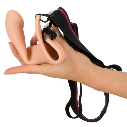 / You2Toys - Strap-on - felcsatolható, üreges dildó (nagy) - natúr