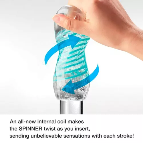 TENGA Spinner Tetra - maszturbátor (átlátszó)