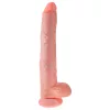 King Cock 14 herés nagy dildó (35 cm, natúr)