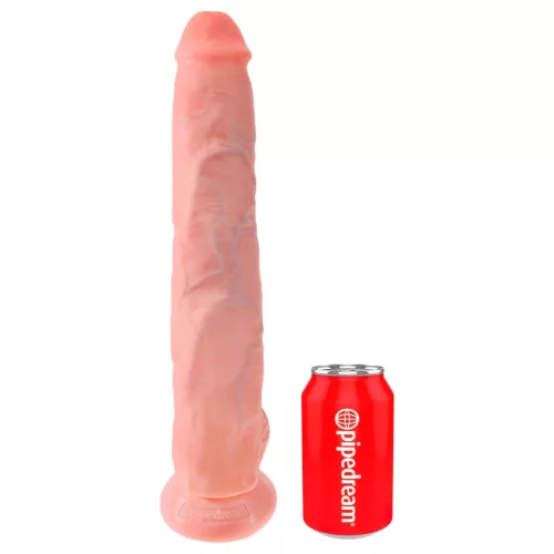 King Cock 14 herés nagy dildó (35 cm, natúr)