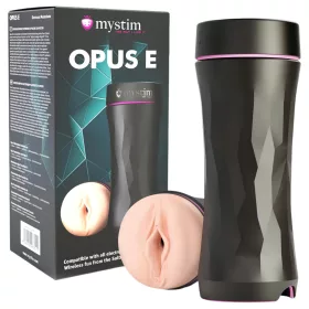 mystim Opus E Vagina - elektro műpunci (natúr-fekete)