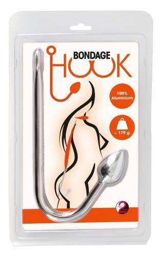 You2Toys - alumínium anál horog (179g) - ezüst