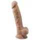 Silexd 7 - tapadókorongos dildó - 17,5cm (natúr)