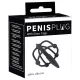 Penisplug - szilikon makk ketrec dilátorral (fekete)