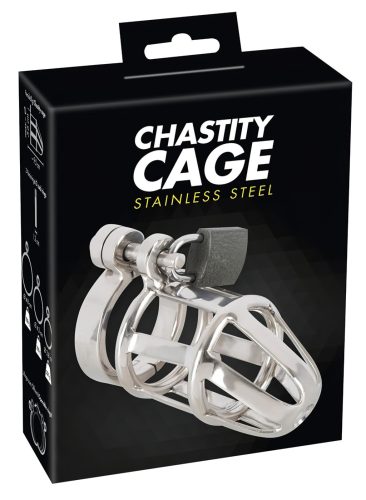 You2Toys - Chastity Cage - fém pénisz ketrec, lakattal