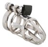 You2Toys - Chastity Cage - fém pénisz ketrec, lakattal