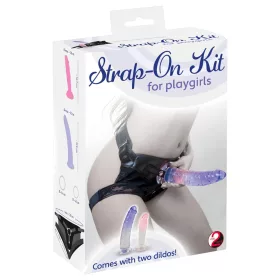   You2Toys - Strap-on Kit - felcsatolható dildó szett (2 dildós)