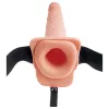 Fetish Strap-On 7,5 - felcsatolható, spriccelő dildó (natúr)