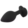 You2Toys Anal Plug - fehér köves anál plug (fekete)