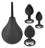 Black Velvets - anál plug szett (4 részes) - fekete