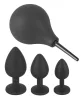 Black Velvets - anál plug szett (4 részes) - fekete