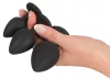 Black Velvets - anál plug szett (4 részes) - fekete
