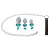 You2Toys - Butt Plug Set - anál plug szett + póráz (ezüst)