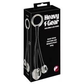 You2Toys Heavy Gear - heregyűrű anál súllyal (fekete)