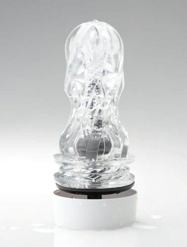 TENGA Aero - szuper szívó száj maszturbátor (fehér-ezüst)