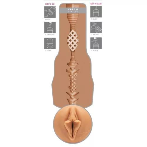 Fleshlight Autumn Falls Cream - élethű vagina (natúr)
