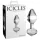 Icicles No. 44 - kúpos, üveg anál plug (átlátszó)