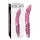 Icicles No. 57 - péniszes kétvégű üveg dildó (pink)