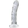 Icicles No. 62 - péniszes üveg dildó (átlátszó)