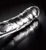 Icicles No. 62 - péniszes üveg dildó (átlátszó)