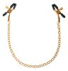 Pipedream Fetish Fantasy Gold - mellbimbó csipesz (arany)