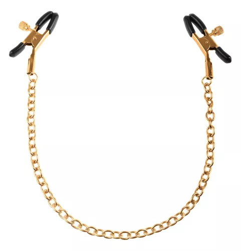 Pipedream Fetish Fantasy Gold - mellbimbó csipesz (arany)