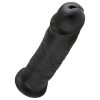 King Cock 10 - tapadókorongos dildó (25cm) - fekete