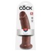 King Cock 10 - nagy tapadókorongos dildó (25cm) - barna