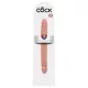 King Cock 12 Slim - élethű dupla dildó (31cm) - natúr