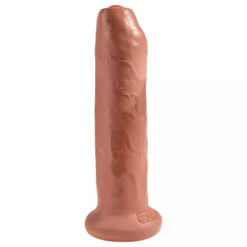 King Cock 7 - élethű dildó (18 cm) - sötét natúr
