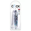 King Cock Clear 6 - tapadókorongos dildó (15cm)