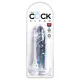 King Cock Clear 6 - tapadókorongos dildó (15cm)