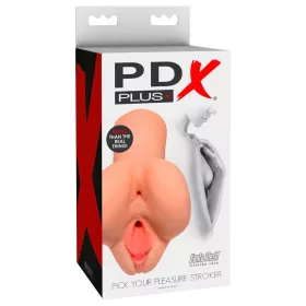   PDX Pick Your Pleasure - 2in1 élethű maszturbátor (natúr)