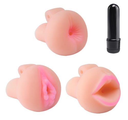 Pipedream Travel Trio - vibrációs pénisz pumpa szett (fekete)