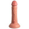 King Cock Elite 6 - tapadókorongos, élethű dildó (15cm) - natúr
