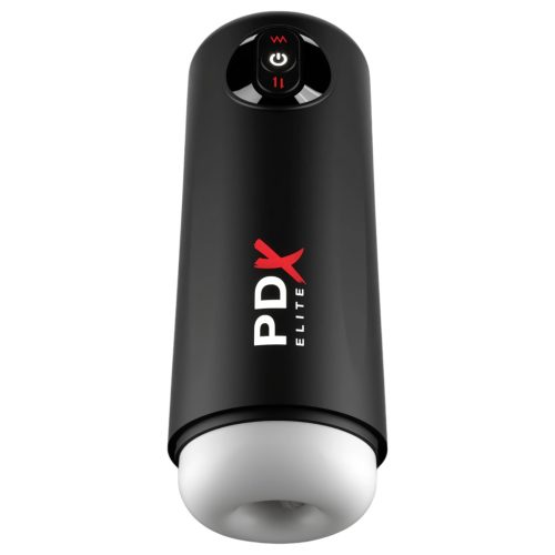 PDX Elite Moto Milker - lökő-rezgő maszturbátor (fekete)