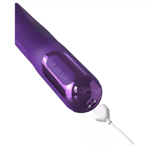 Fantasy For Her - 2in1 lökő vibrátor és csiklóizgató (lila)