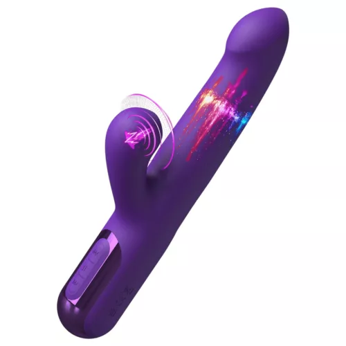 Fantasy For Her - 2in1 lökő vibrátor és csiklóizgató (lila)