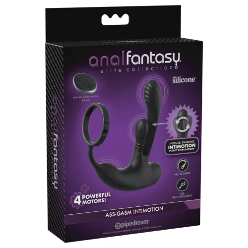 Anal Fantasy Ass-Gasm IntiMotion - anál- és prosztatavibrátor (fekete)
